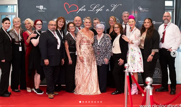Spendengala 2025 von Heart for life e.V. hier das Team