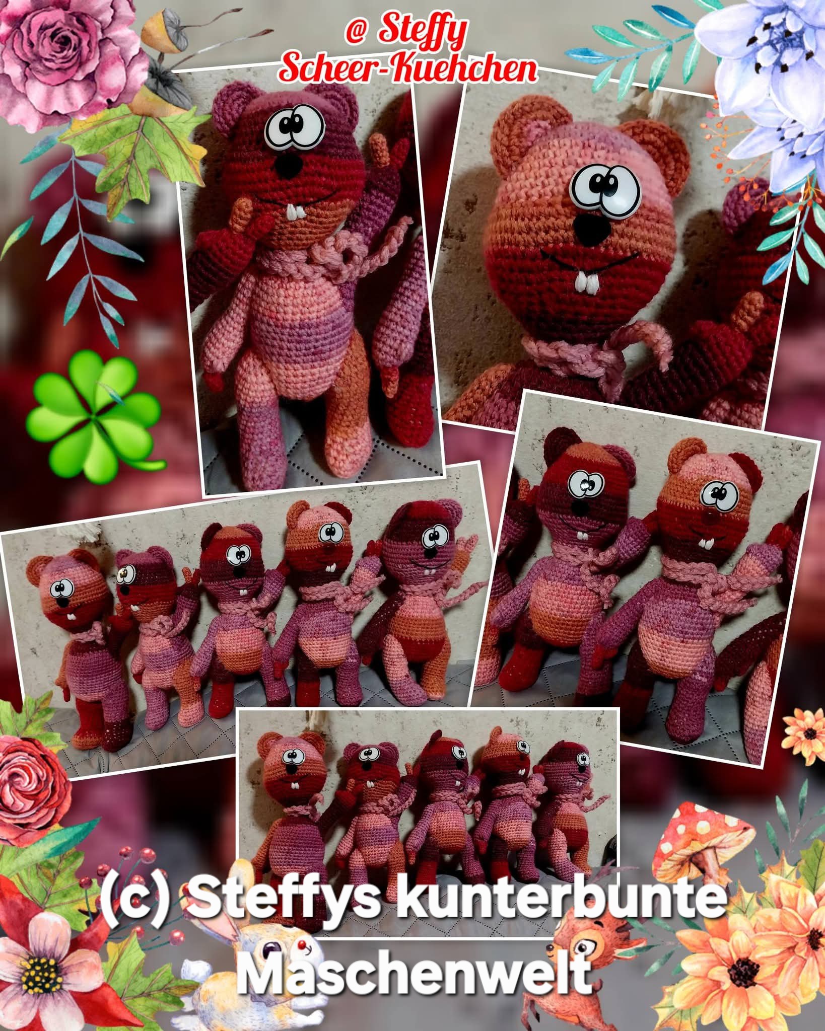 Maskottchen „Murmeli" - gehäkelt von Steffy