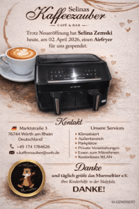 Kinderhilfe Südpfalz Netzwerk -Dankeschön Selinas Kaffeezauber