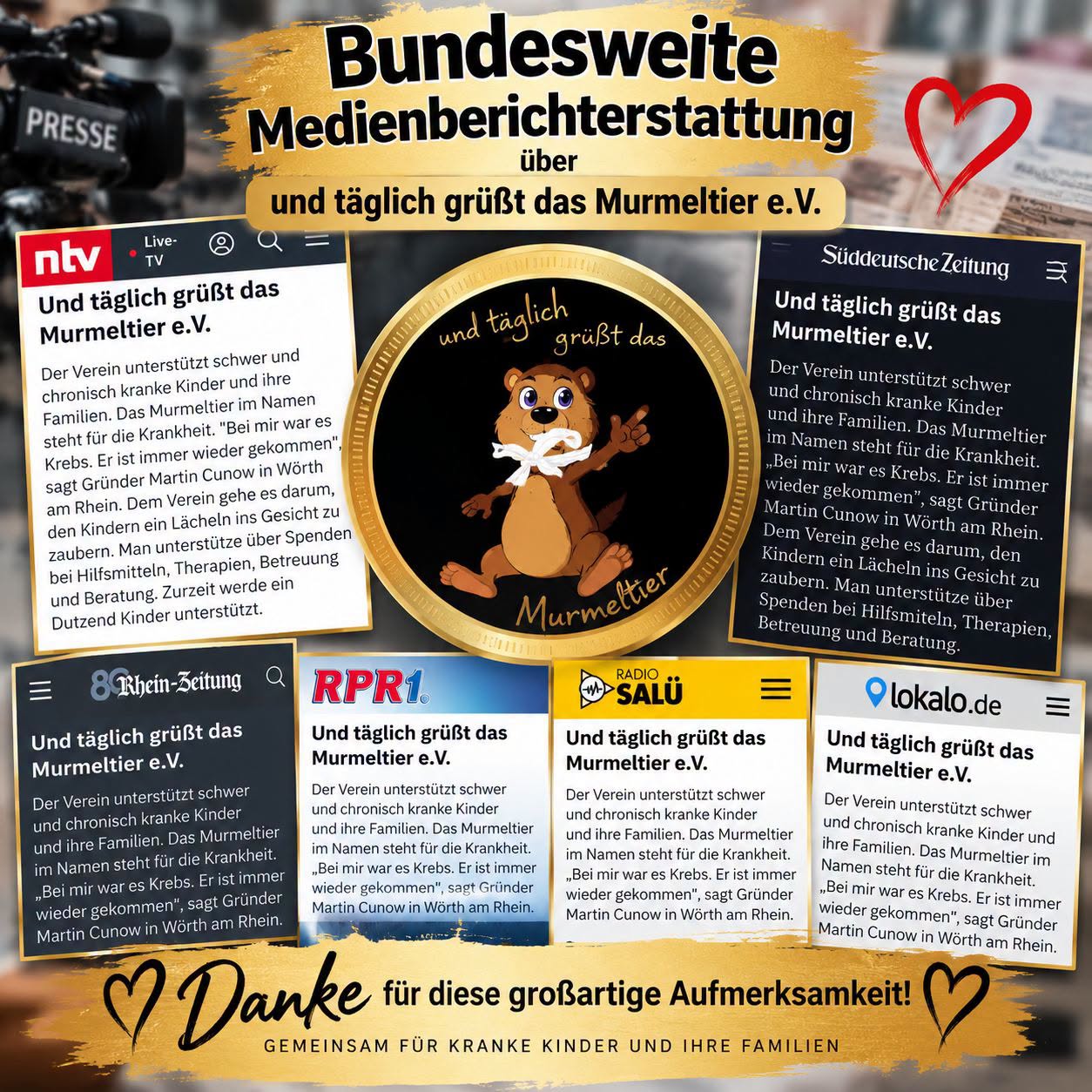 UNSER VEREIN IN ZAHLREICHEN MEDIEN!